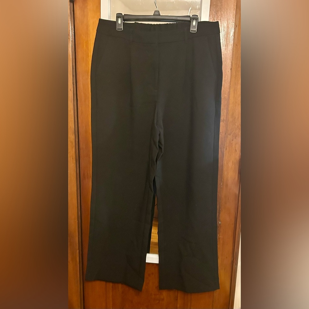 NWOT Okd Navy black Taylor Wide Leg Trousers sz L